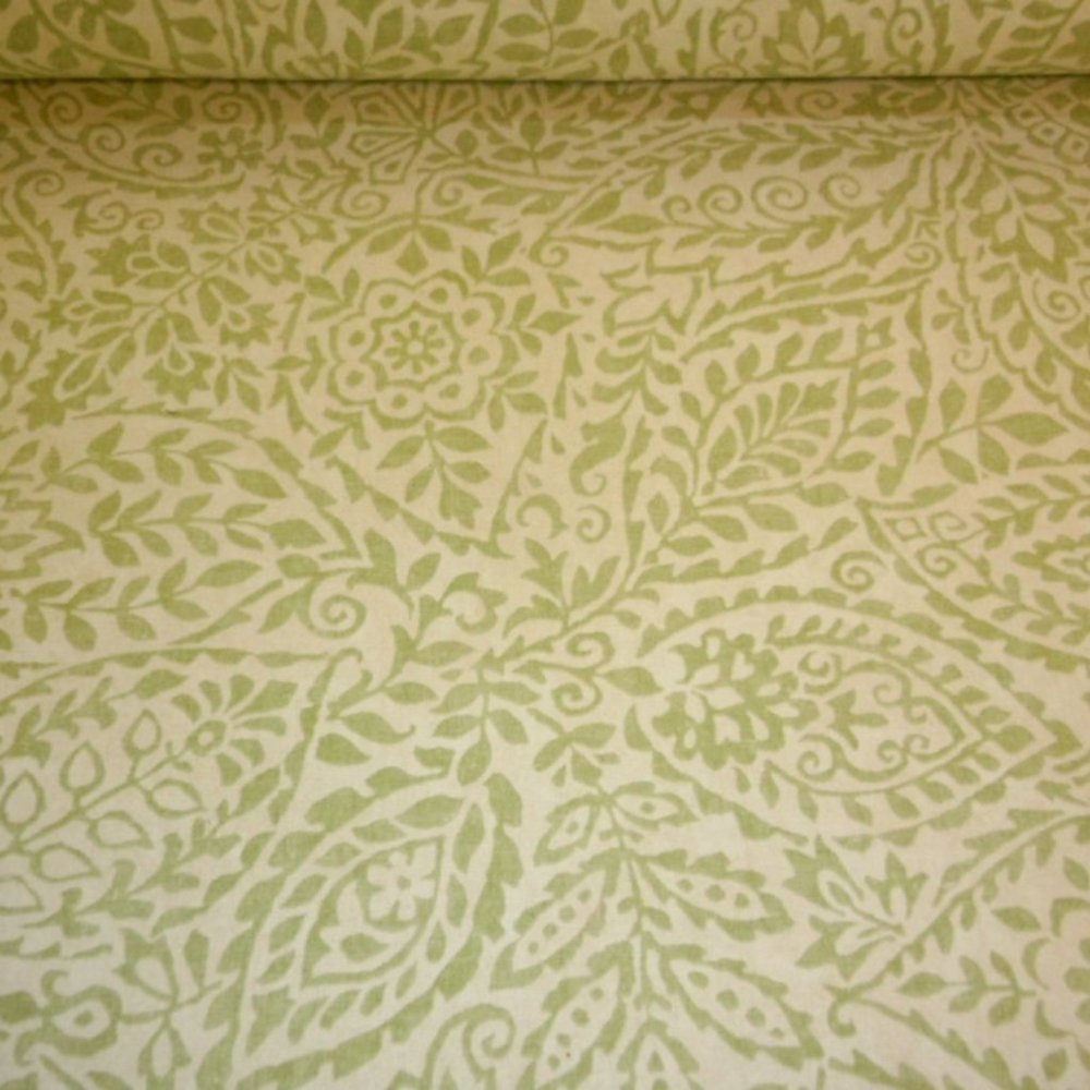 Cotton Cast a Shadow Fabric Celery - Picture 4 of 6